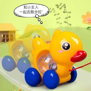 宝宝拖拉学步小马玩具车拉绳摇铃卡通马幼儿拉线学习走路牵绳玩具