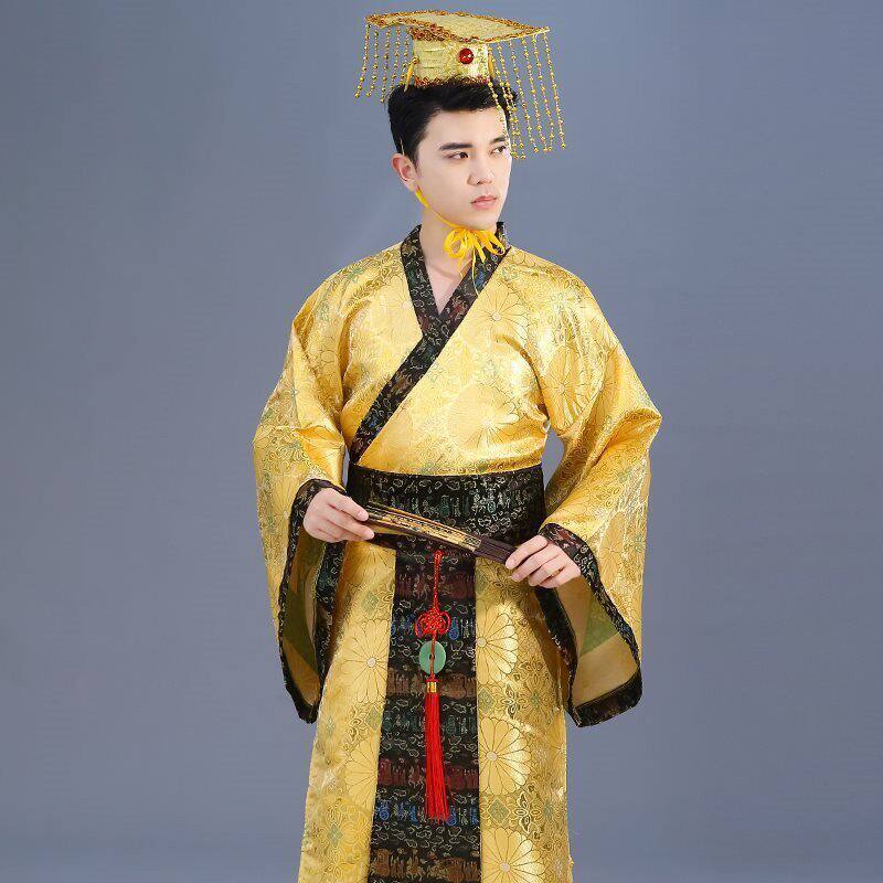 新款古装演出服成人太子服龙袍汉朝皇帝皇上影楼主题服装汉服男装