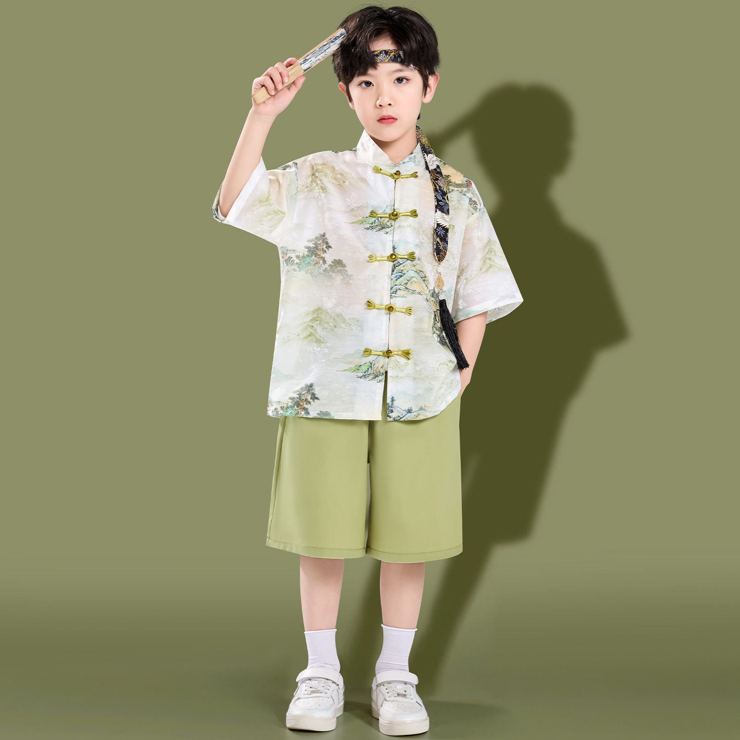 女童连衣裙夏装汉服旗袍裙儿童公主裙复古中国风唐装裙子民族风