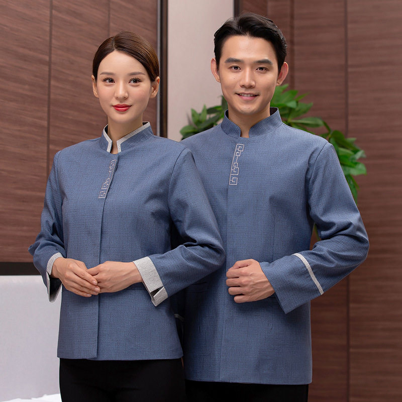 保洁制服长袖男女装酒店宾馆客房物业PA家政医院秋冬季工作服
