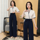 美容院美容师工作服女足疗足浴spa养生馆会所技师服套装 一件代付