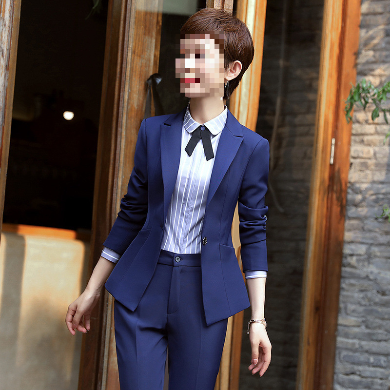 职业装女装套装秋冬工装西服女士西装面试工作服酒店珠宝前台