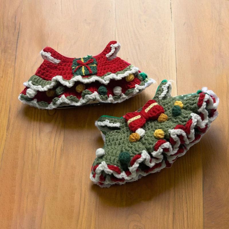 圣诞节礼物娃娃衣服毛线