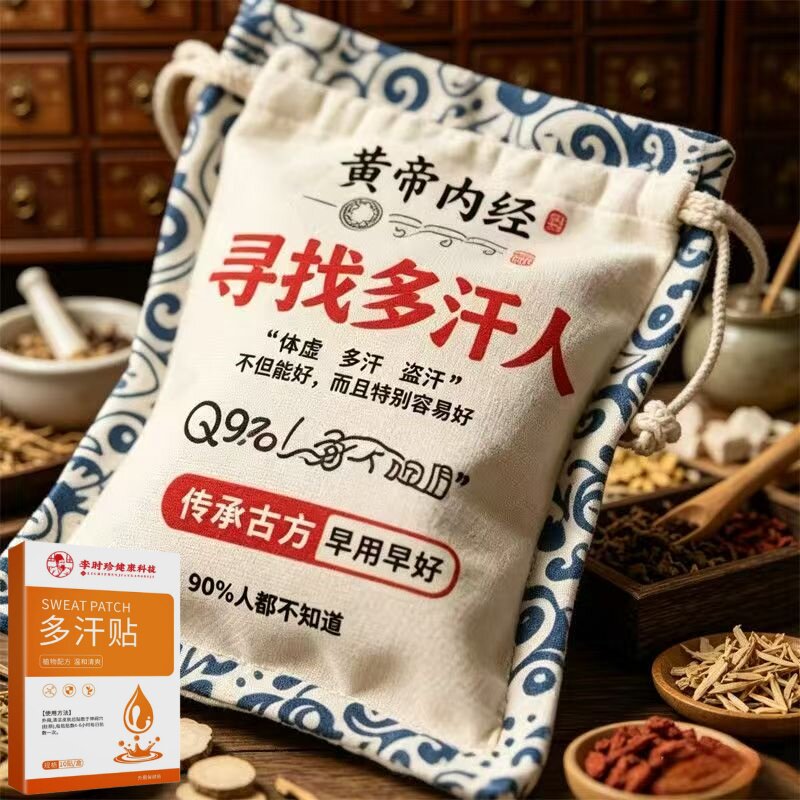 体虚多汗盗汗脖子暴汗额头腋下爱出汗止汗专用贴手脚心多汗贴