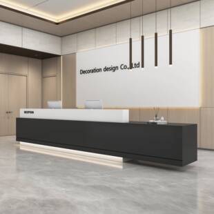 公司前台桌接待台教育机构吧台酒店咨 咨询台烤漆办公物业商铺收