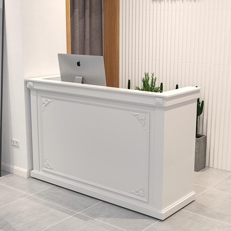 网红服装店欧式收银台店铺小型吧台复古简约现代前台柜黑色美容院