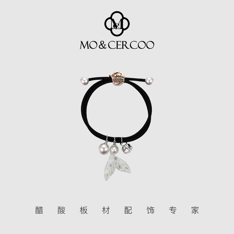MoCercoo醋酸发圈扎头发皮筋加粗头绳马尾高弹力珍珠发绳头饰女,饰品/流行首饰/时尚饰品新,发饰,淘宝优惠券,粉丝福利购,淘宝优惠卷
