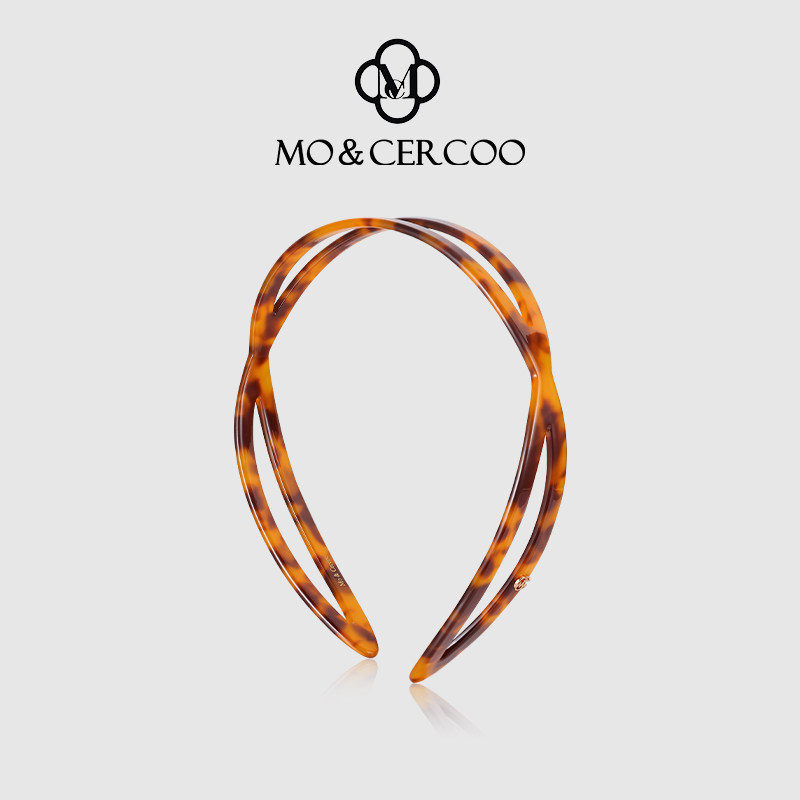 MoCercoo简约醋酸麻花发箍压发洗脸头箍气质防滑发捆高级感发卡