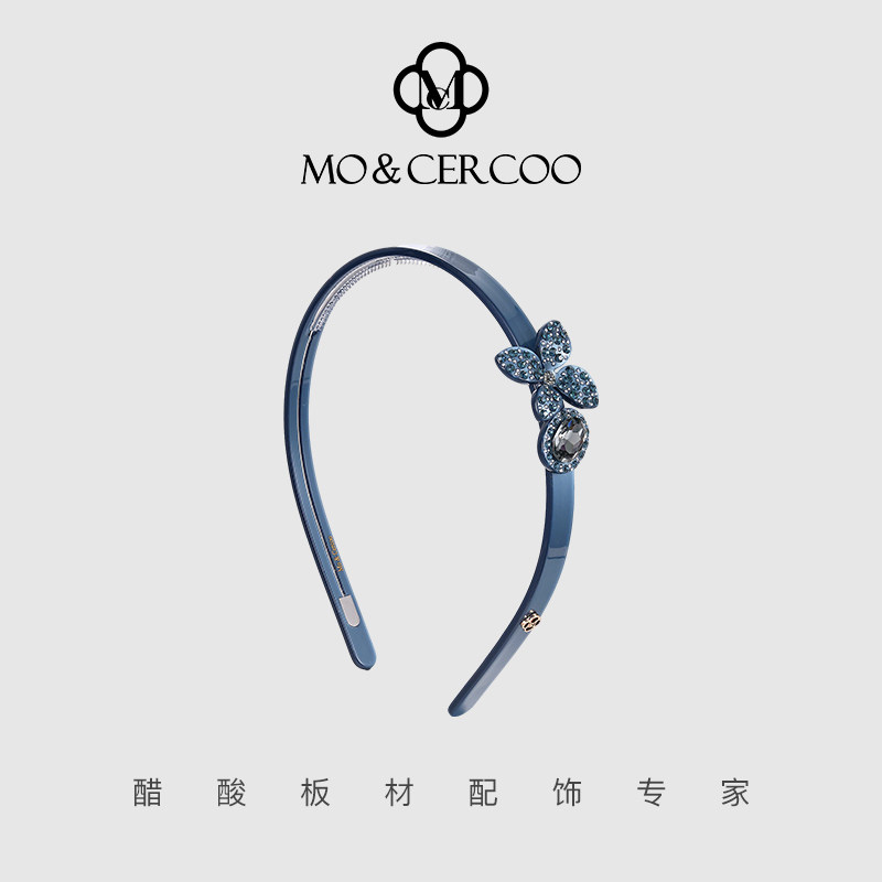 MoCercoo醋酸发箍女洋气时尚压发头箍设计感百搭水晶发卡头饰品,饰品/流行首饰/时尚饰品新,发饰,淘宝优惠券,粉丝福利购,淘宝优惠卷