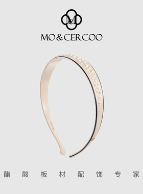 MoCercoo醋酸板材法式发箍女夏季外出百搭纯色压发头箍发卡头饰