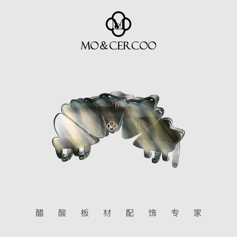 MoCercoo爱心醋酸抓夹女士新款中号发抓气质鲨鱼夹夏天发夹盘发