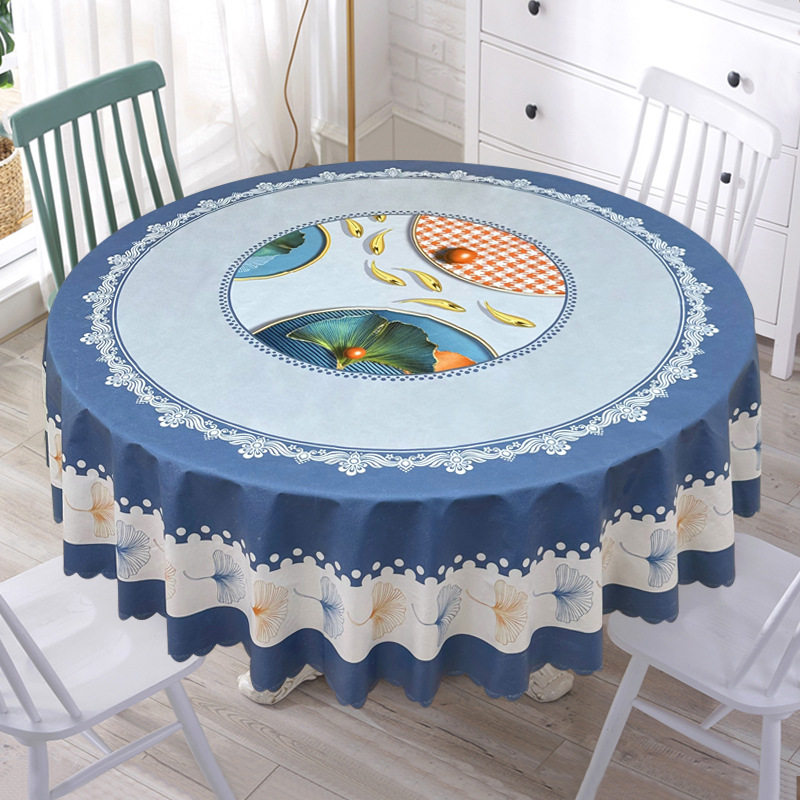 新中式餐桌布高级感防水防油免洗台布酒店防尘家用圆形桌布批发,居家布艺,椅套/椅垫,淘宝优惠券,粉丝福利购,淘宝优惠卷