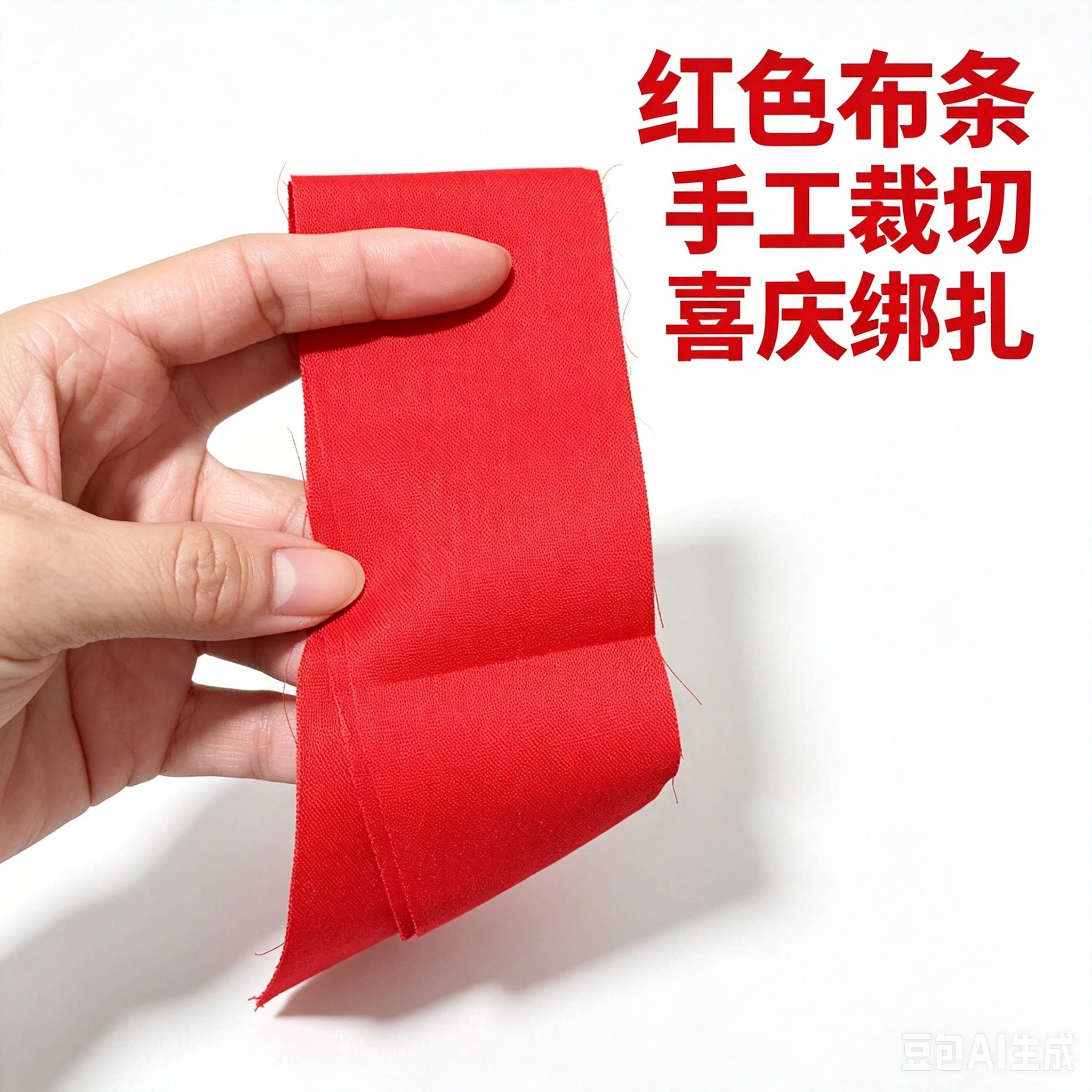 1.6米纯棉加厚特密红布大红招财过石门本命年财神爷红腰带抓周提