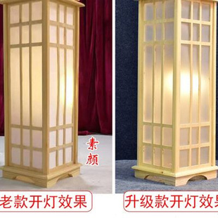 新款 饰摆 新中式 宫灯原木灯光路引方A柱婚庆道具婚礼t台舞台布置装