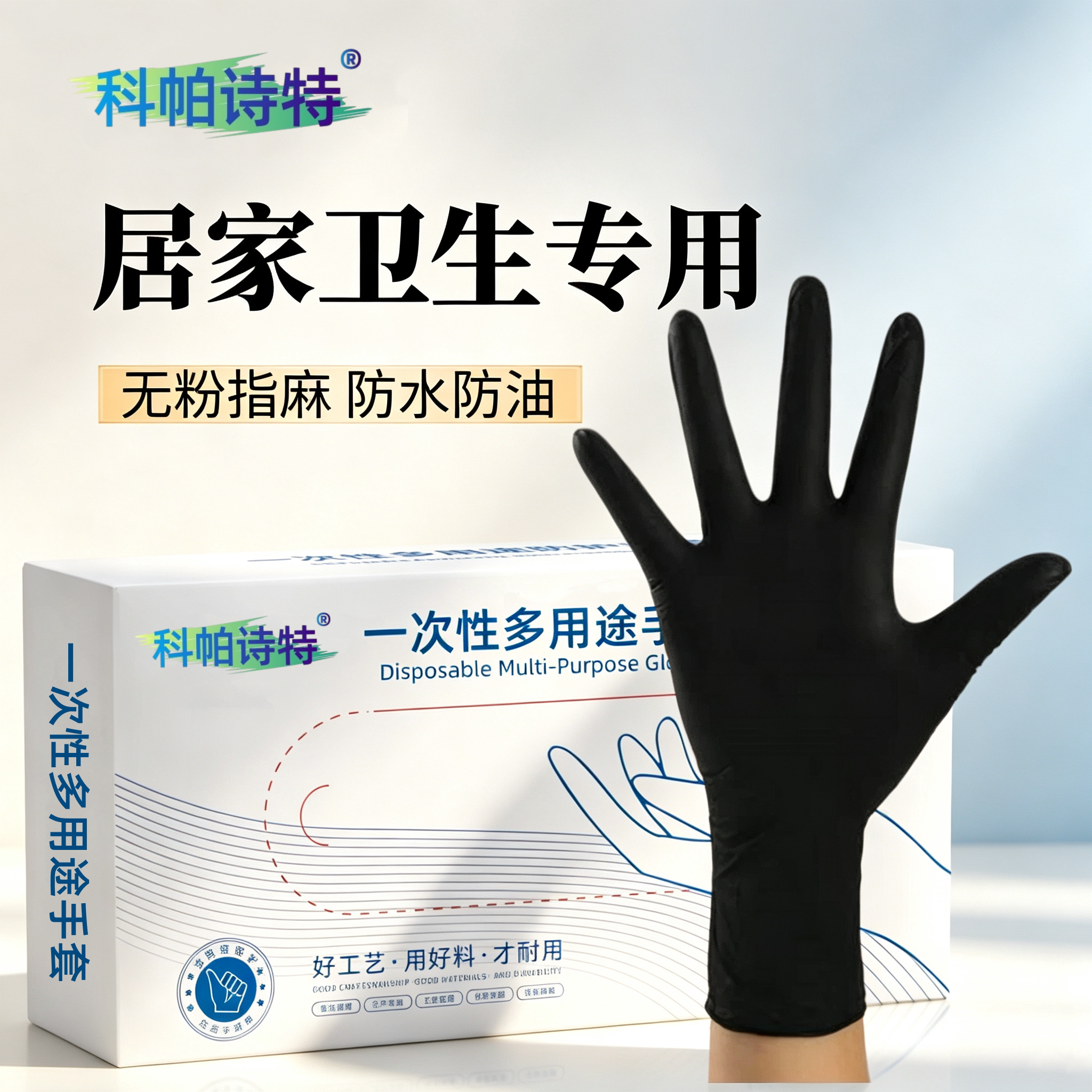 黑色丁腈不变形加厚高弹防滑耐磨