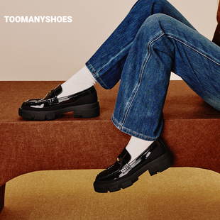 Toomanyshoes女鞋2024新款哥特幻想乐福鞋学院风jk小皮鞋厚底单鞋