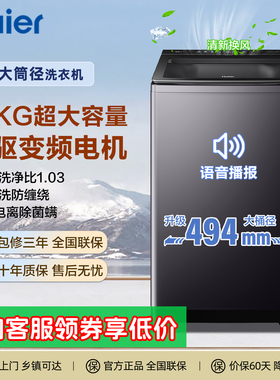 海尔波轮洗衣机11/13kg全自动家用大容量一级直驱变频防缠绕57B