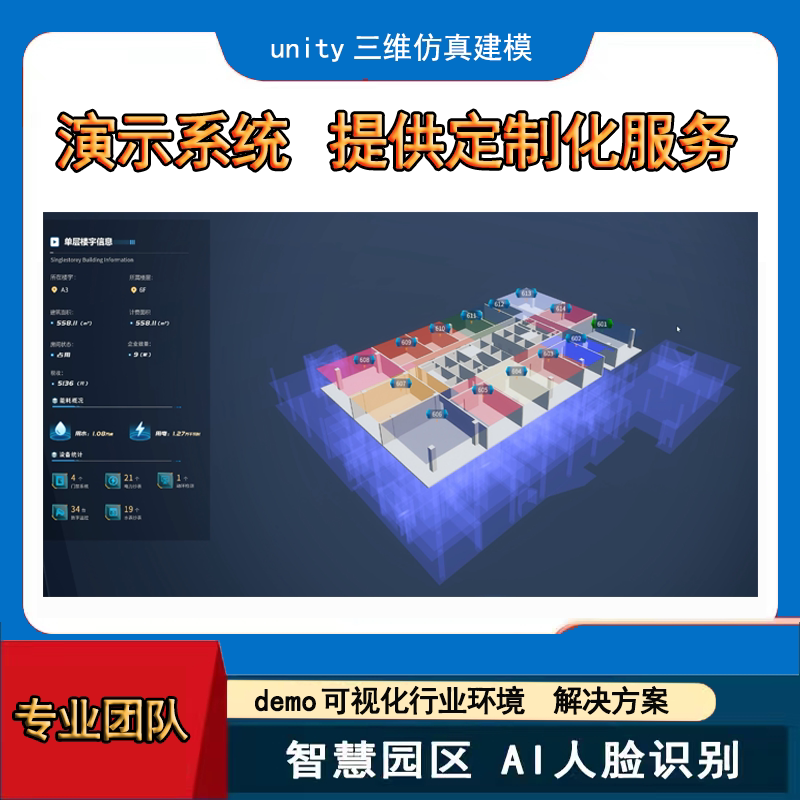 智慧园区unity3d可视化webglue45建模bim数字孪生avr全景互动航拍