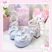 子高跟女童小皮鞋 lo鞋 防水台原创正版 洛丽塔鞋 萝莉塔Lolita公主鞋