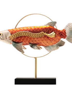 皇林家居树脂招财新中式客厅