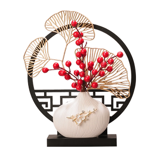 招财福鹿摆件入户进门口客厅玄关放钥匙收纳盒家居装饰品新中式