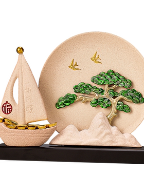 陶瓷好寓意新中式客厅