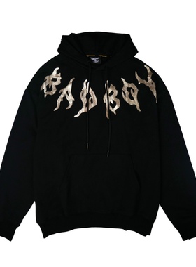 【辰大嗓严选112】潮牌春款休闲双色套头连帽卫衣BHL23124005