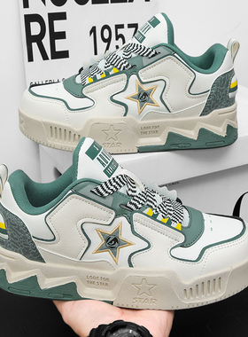 【甜甜专属】BAD BOY 音浪拼色复古厚底板鞋BHS25016