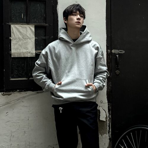 AsI'm连帽卫衣420g男高级感春冬季情侣运动宽松休闲长袖上衣外套