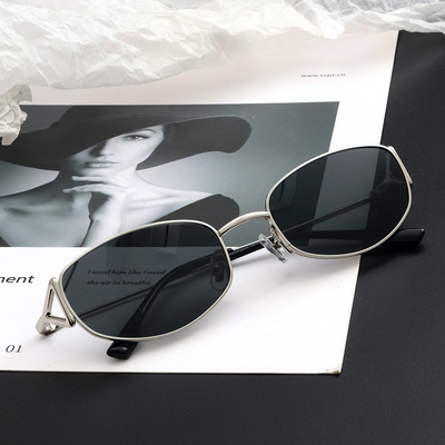 王禹心同款墨镜女偏光个性小框多边形开车GM MONETA太阳镜配度数