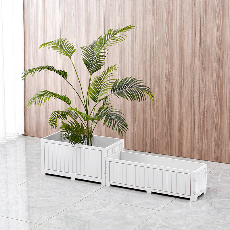 防腐耐用简约庭院pvc花箱加厚