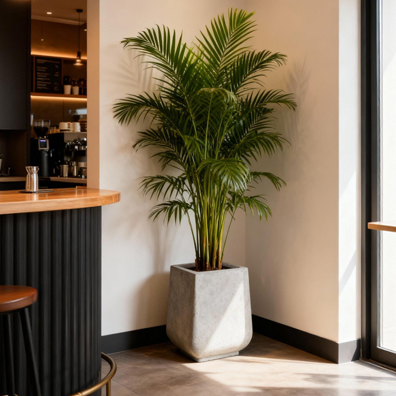 方形镁泥盆绿植花卉田园盆栽花盆正方地面大口径阳台简约绿植盆栽