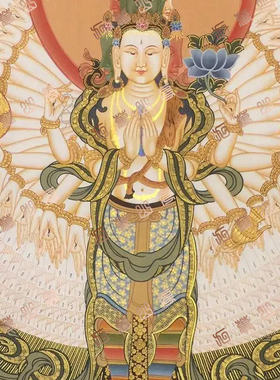 D241菩萨Bodhisattva唐卡绘画高清电子图片喷绘临摹素材