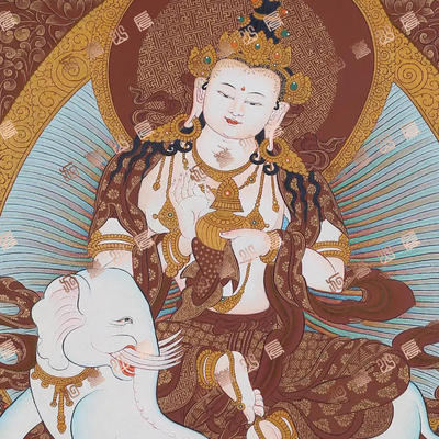 D135菩萨Bodhisattva唐卡绘画高清电子图片喷绘临摹素材