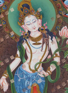 D139菩萨Bodhisattva唐卡绘画高清电子图片喷绘临摹素材