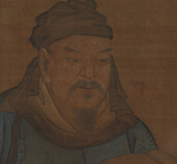 岳飞捧书像 超高清电子图片装饰喷绘鉴定临摹国画素材