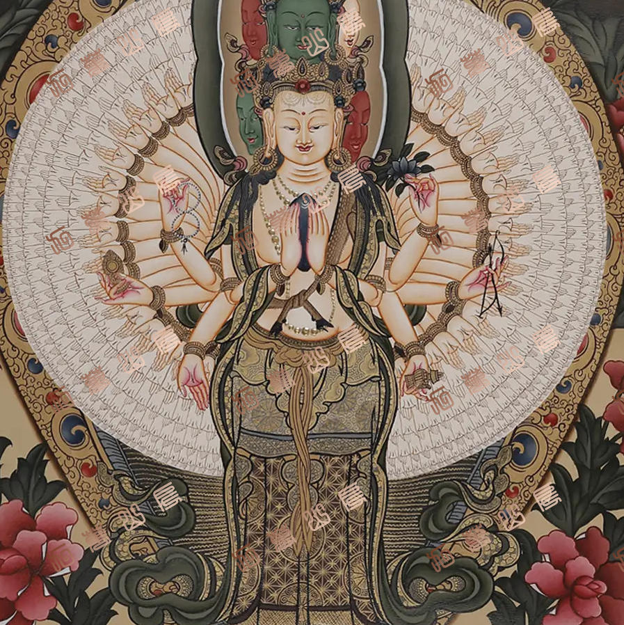 D42菩萨Bodhisattva唐卡绘画高清电子图片喷绘临摹素材