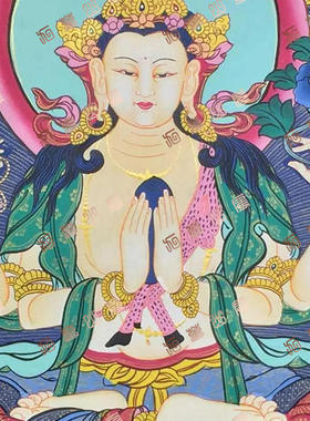 D182菩萨Bodhisattva唐卡绘画高清电子图片喷绘临摹素材