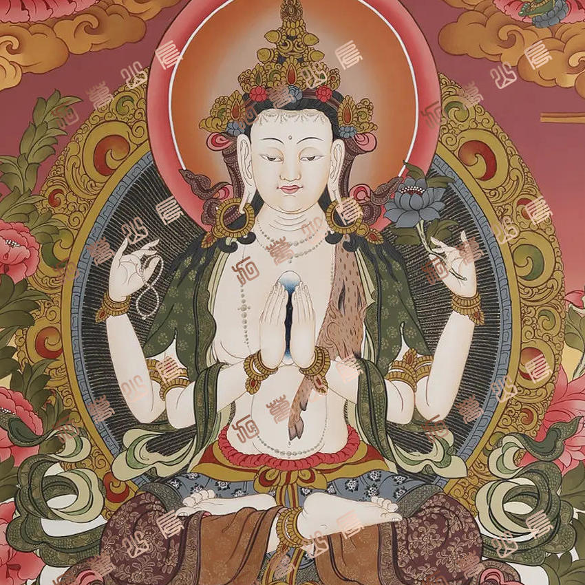D83菩萨Bodhisattva唐卡绘画高清电子图片喷绘临摹素材