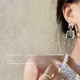 春夏新品 冰透几何吊坠耳环ins小众高级感设计耳钉冷淡风耳饰女