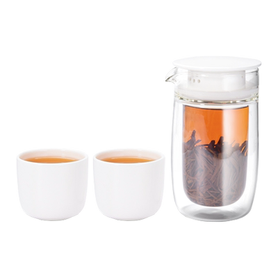 原初格物悦途旅行茶具双层玻璃