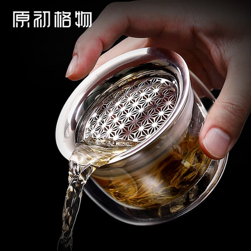 原初格物新式双层玻璃盖碗