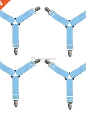 2pcs 4Pcs Bed Fitted Sheet Straps Buckles Bed Fitted Fastene