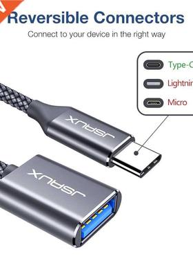 USB C Adapter OTG Type C Cable Male to USB A 3.0 Female Thun