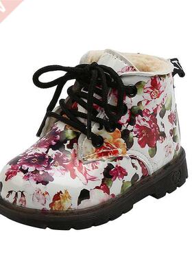 COZULMA 1-6 Years Baby Shoes for Girls Boys Flower Print Boo