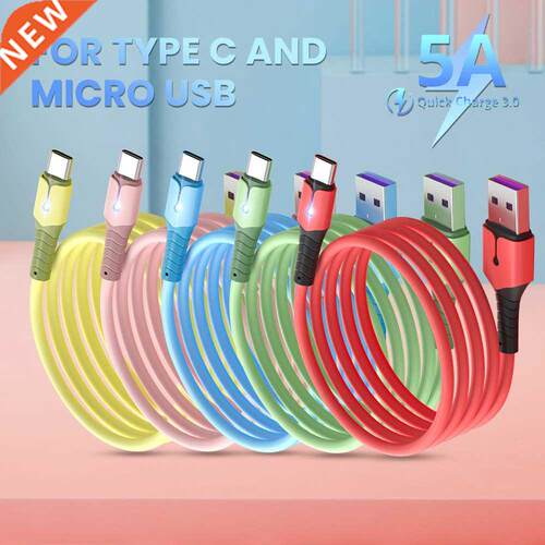 5A usb c cable type c cable Charger For Micro usb Fast Charg