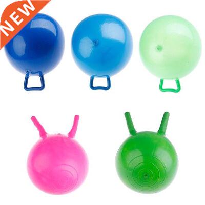 1PC Bouncing Ball With Handle Massage Horn Lovely