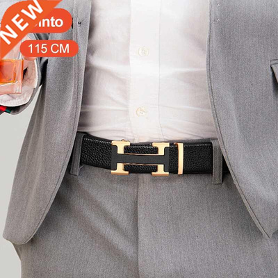 Men's Leather Belt Thick Microfiber Wear-Resistant P