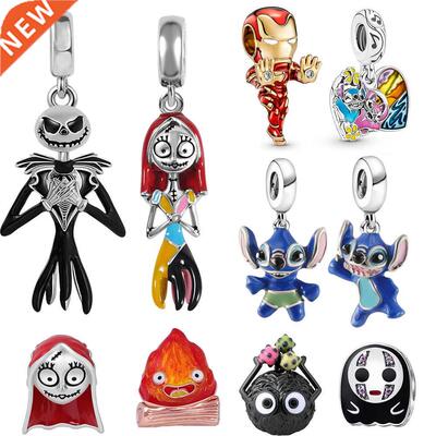 925 Sterling silver charm jwelry Stitch charm 925 charm jack