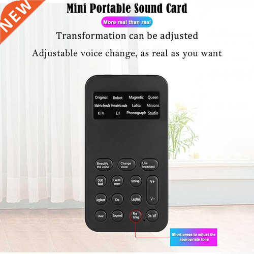 12 Voice Modes Changer Live Streaming Sound Changes Micropho